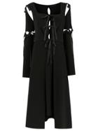 Gloria Coelho Midi Panelled Dress - Black