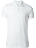 Armani Collezioni Classic Polo Shirt, Men's, Size: L, White, Cotton/spandex/elastane