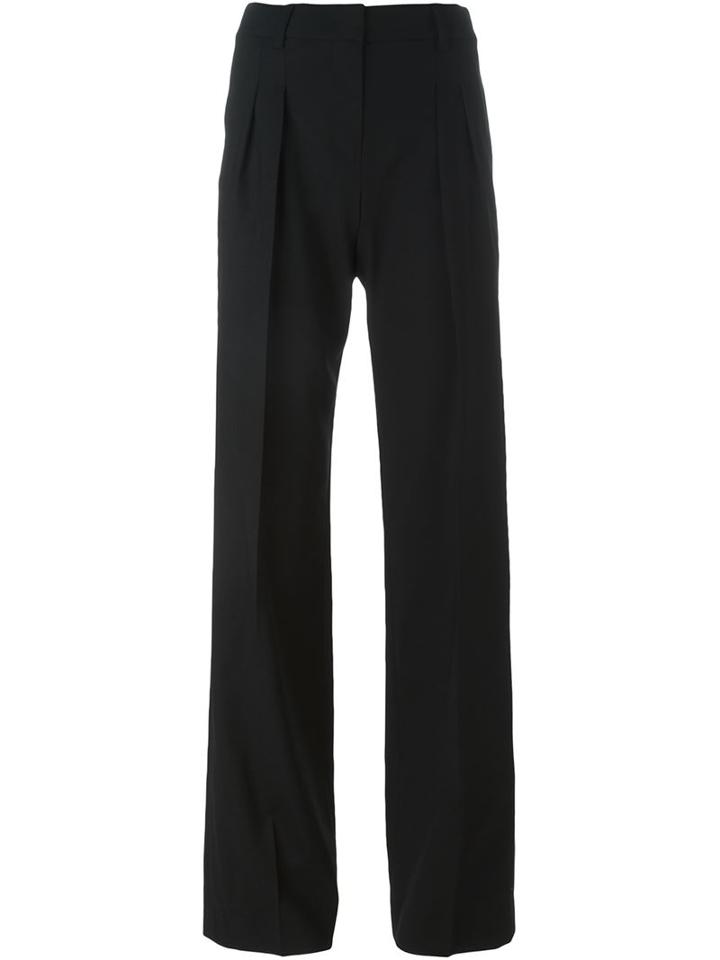 Dkny Wide Leg Trousers, Women's, Size: 4, Black, Spandex/elastane/wool