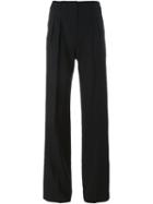 Dkny Wide Leg Trousers, Women's, Size: 4, Black, Spandex/elastane/wool