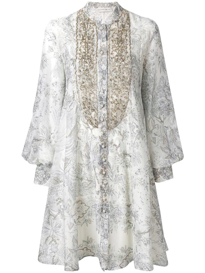 Etro Embellished Patterned Dress - Neutrals