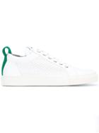 Balmain Perforated Low-top Sneakers - White