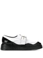 Nº21 Two Tone Buckled Loafers - White
