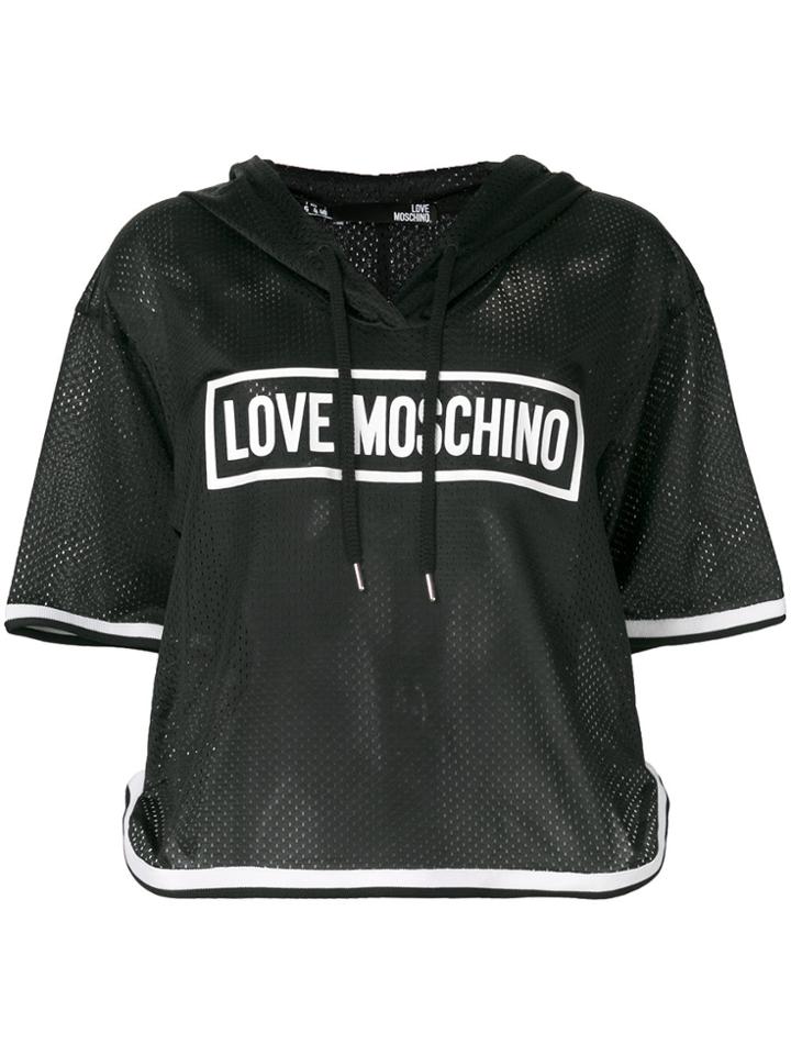 Love Moschino Hooded Basketball T-shirt - Black