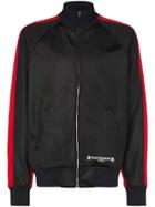 Mastermind Japan Skull Print Striped Zip-up Sweatshirt - Black