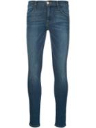 Frame Denim Stonewashed Skinny Jeans, Women's, Size: 31, Blue, Cotton/polyester/spandex/elastane