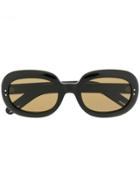 Gucci Eyewear Oval Shaped Sunglasses - Black