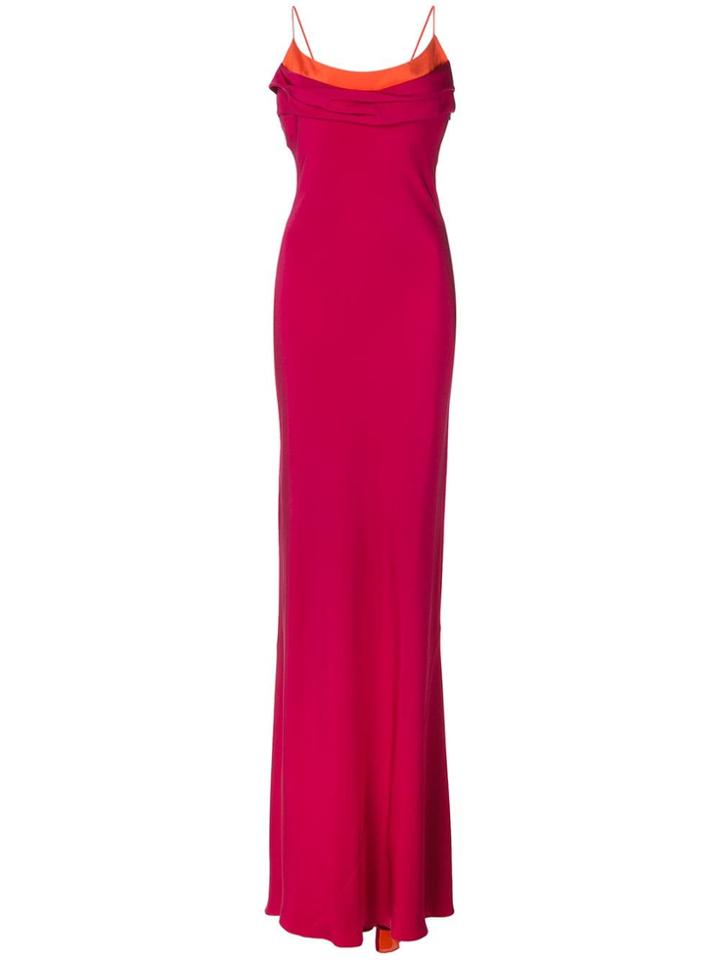 Cushnie Two-tone Gown - Red