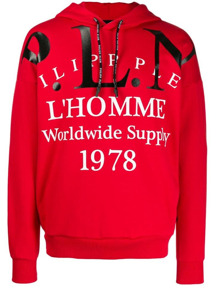 Philipp Plein P.l.n. Hoodie - Red