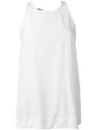 Rochas Embroidered Back Detail Top, Women's, Size: 38, White, Silk/cotton/polyester/polyamide