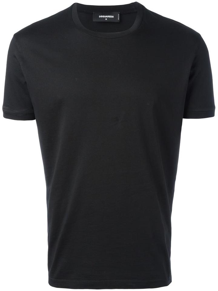 Dsquared2 Classic Plain T-shirt, Men's, Size: Xs, Black, Cotton