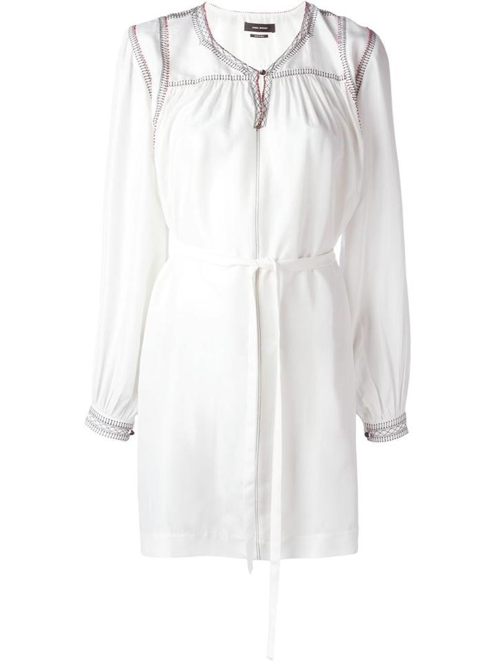 Isabel Marant 'lindley' Embroidered Silk Dress
