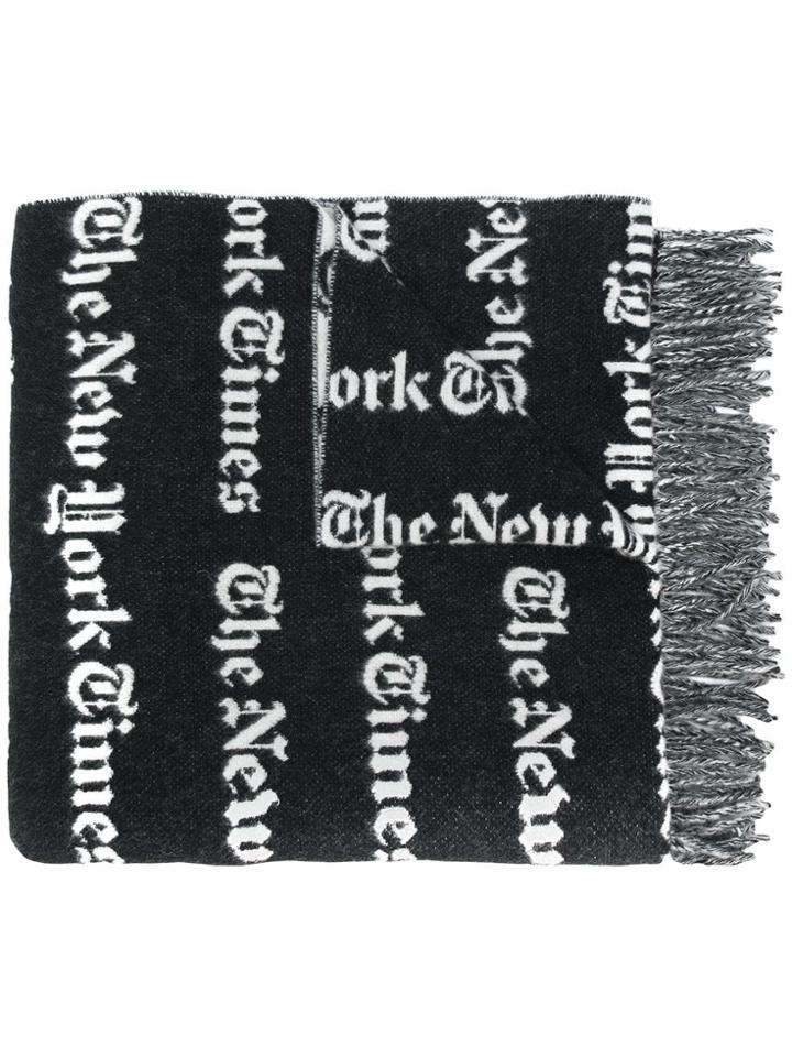 Études Magnolia New York Times Scarf - Black