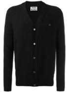 Acne Studios V-neck Buttoned Cardigan, Men's, Size: Xl, Black, Wool