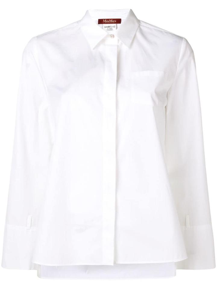 Max Mara Frizzo Pointed Collar Shirt - White