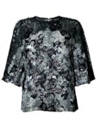Yigal Azrouel - Poppy Python Print Blouse - Women - Silk/viscose - 0, Grey, Silk/viscose