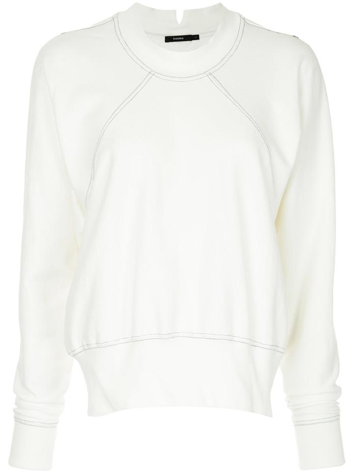 Bassike Classic Long-sleeve Sweatshirt - White