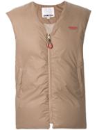 Ground Zero Zip-front Padded Gilet - Brown
