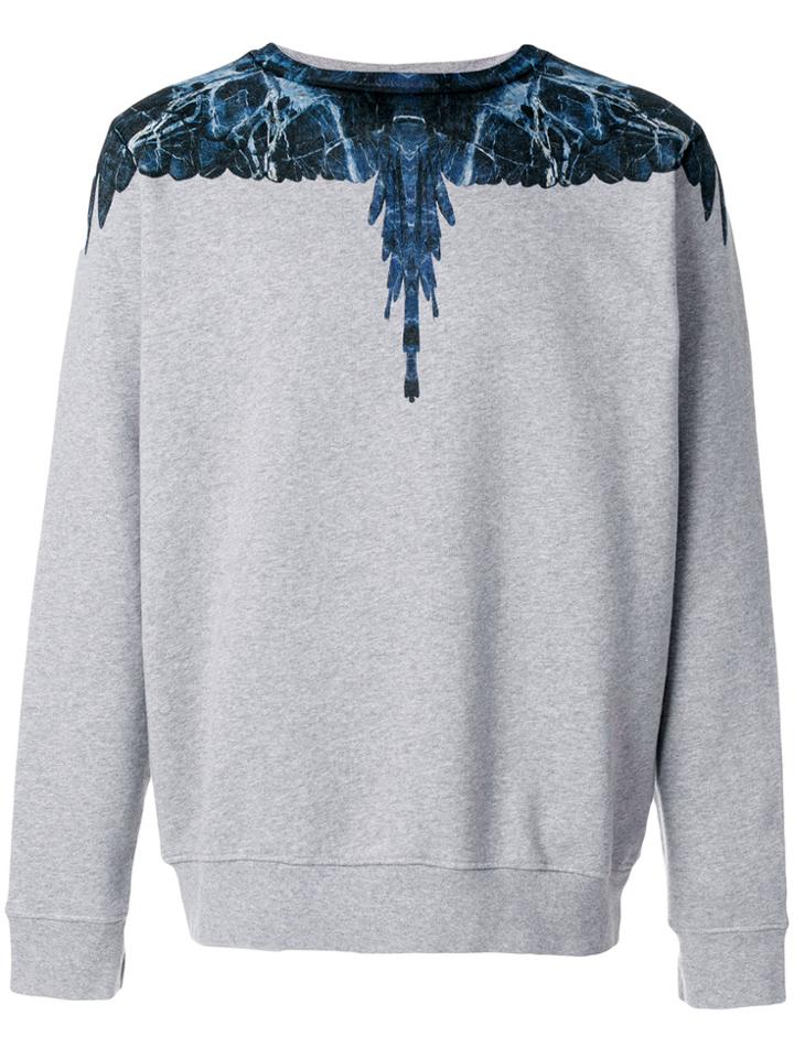 Marcelo Burlon County Of Milan Graphic Print Sweatshirt - Grey