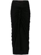 Miahatami Lace Detail Pleated Skirt - Blue