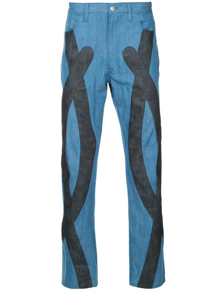 Anrealage Dungaree Trousers - Blue