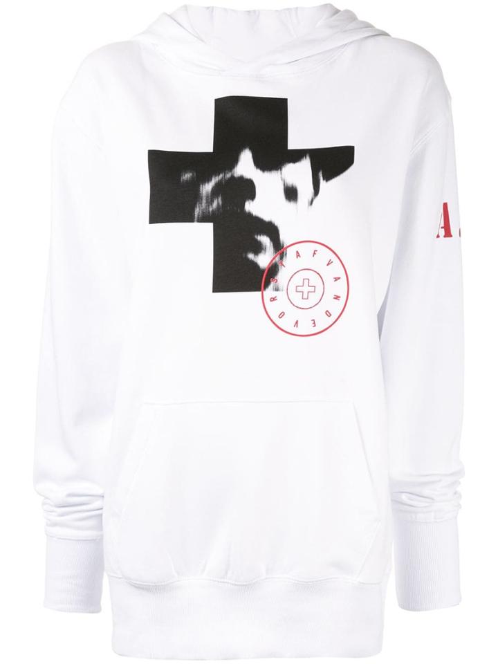 A.f.vandevorst Photographic Print Hoodie - White