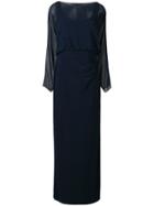 Lauren Ralph Lauren Aridel Long-sleeved Gown - Blue