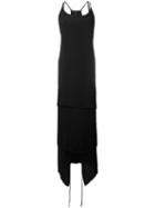 Barbara I Gongini - Flared Long Dress - Women - Polyethylene - L, Black, Polyethylene