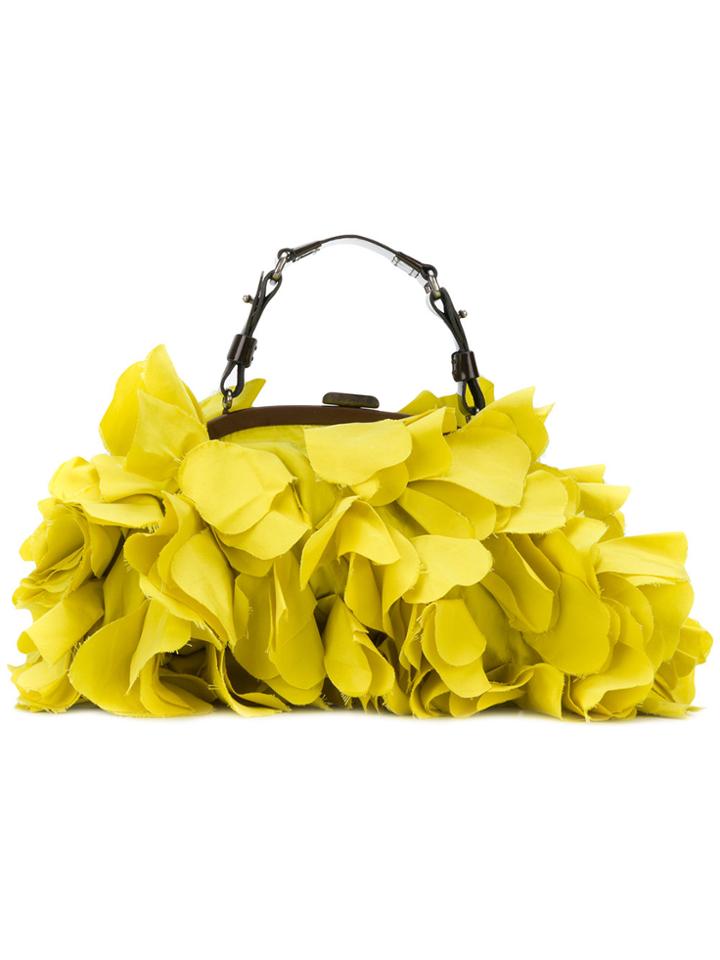 Marni Vintage Petals Appliqué Tote Bag - Yellow & Orange