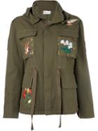 Red Valentino Embroidered Military Jacket
