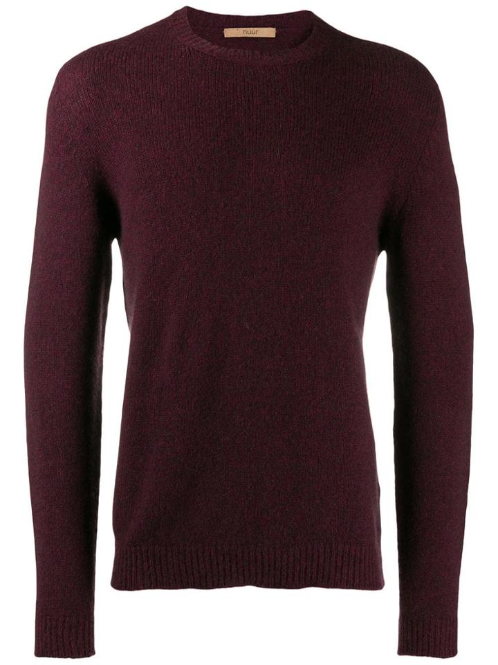 Nuur Fine Knit Sweatshirt - Red