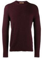Nuur Fine Knit Sweatshirt - Red