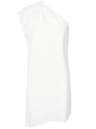 Alice+olivia Single Shoulder Asymmetric Dress, Women's, Size: 0, White, Polyester