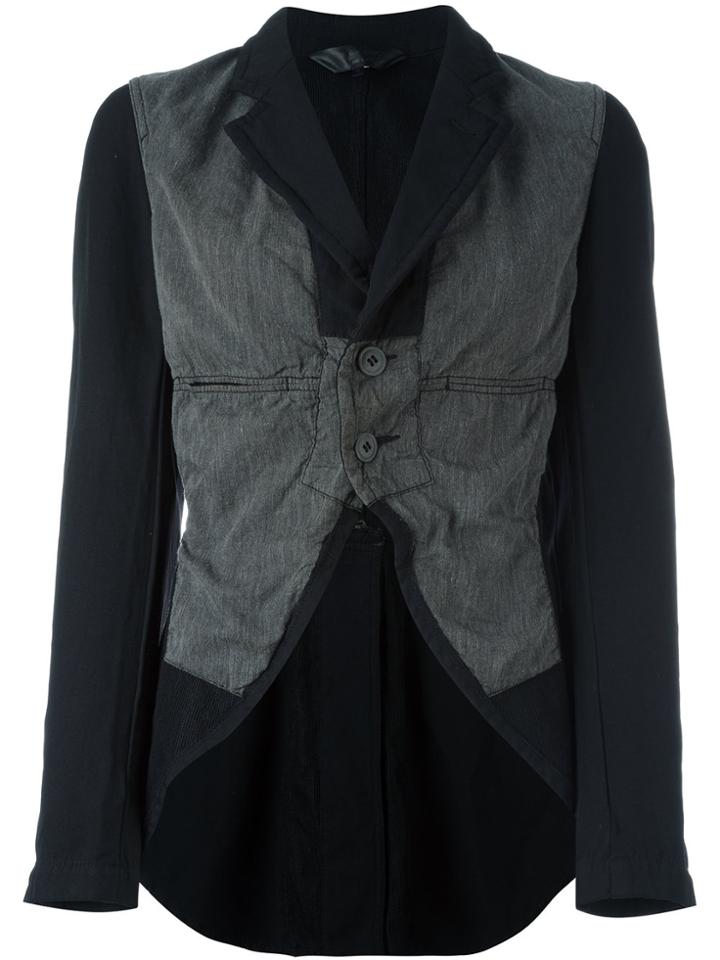 Comme Des Garçons Vintage Contrast Tail Jacket - Black