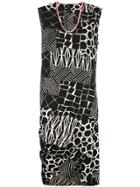 Zero + Maria Cornejo Asymmetric All-over Print Dress - White