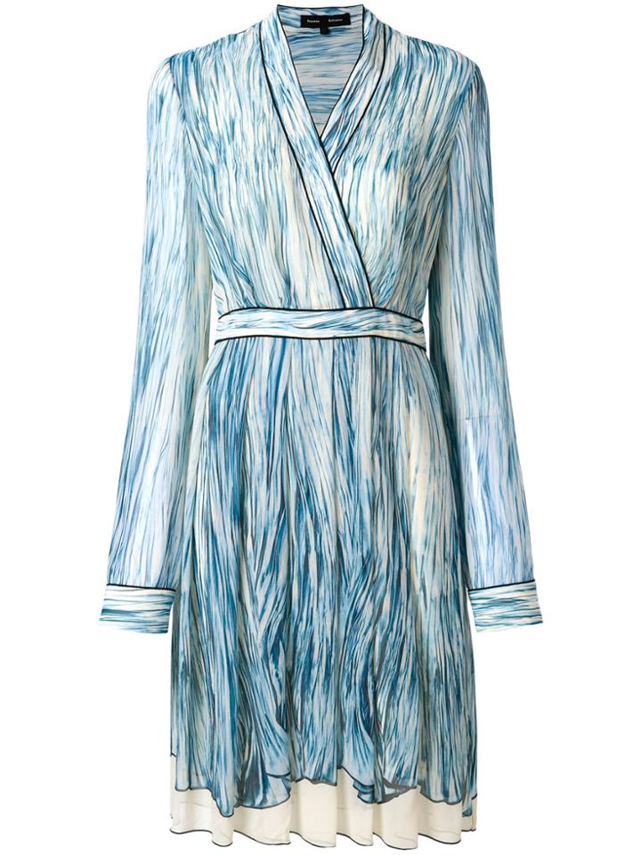 Proenza Schouler Printed Longsleeved Dress - Blue