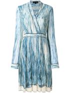 Proenza Schouler Printed Longsleeved Dress - Blue