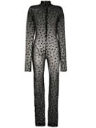 Styland Sheer Jumpsuit - Black