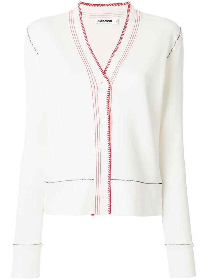Jil Sander Contrast Detail Cardigan - Neutrals