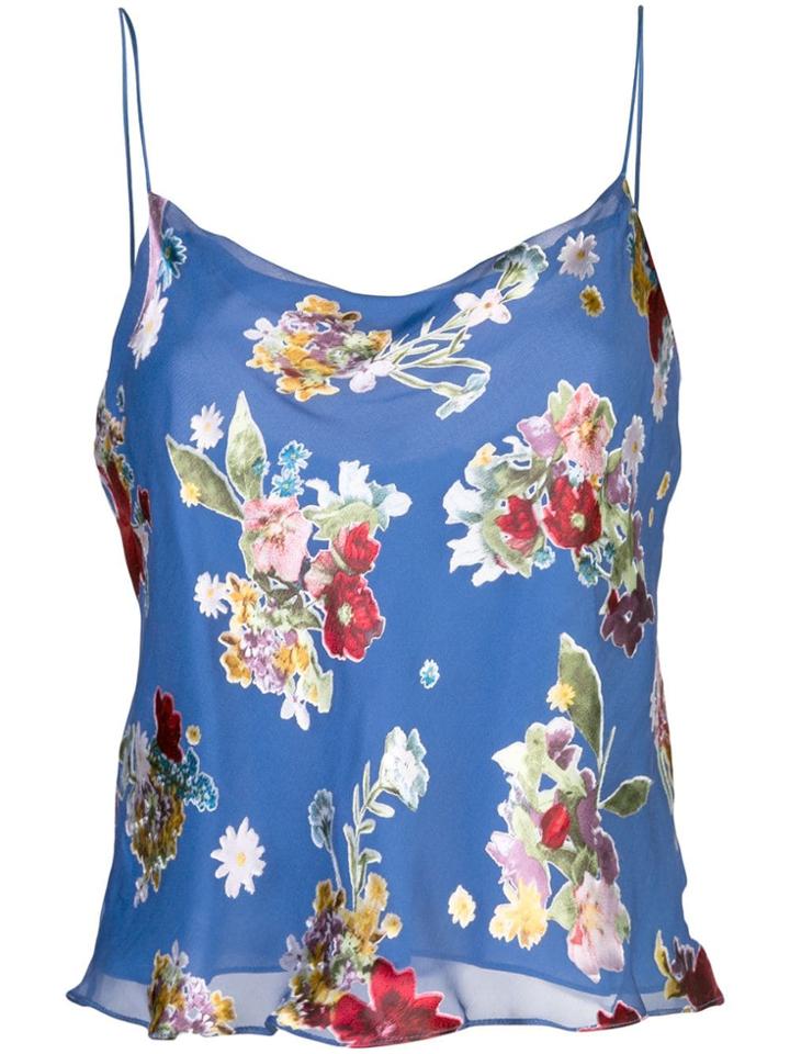 Alice+olivia Harmon Slip Tank Top - Blue