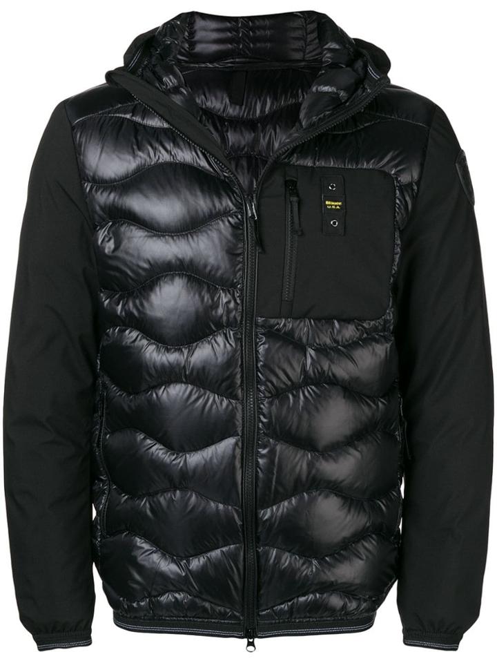 Blauer Zipped Down Padded Jacket - Black