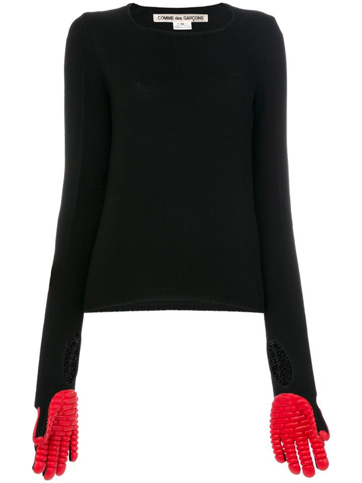 Comme Des Garçons Rubber Glove Jumper - Black