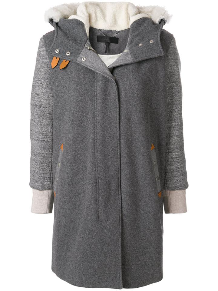Rag & Bone Hooded Coat - Grey