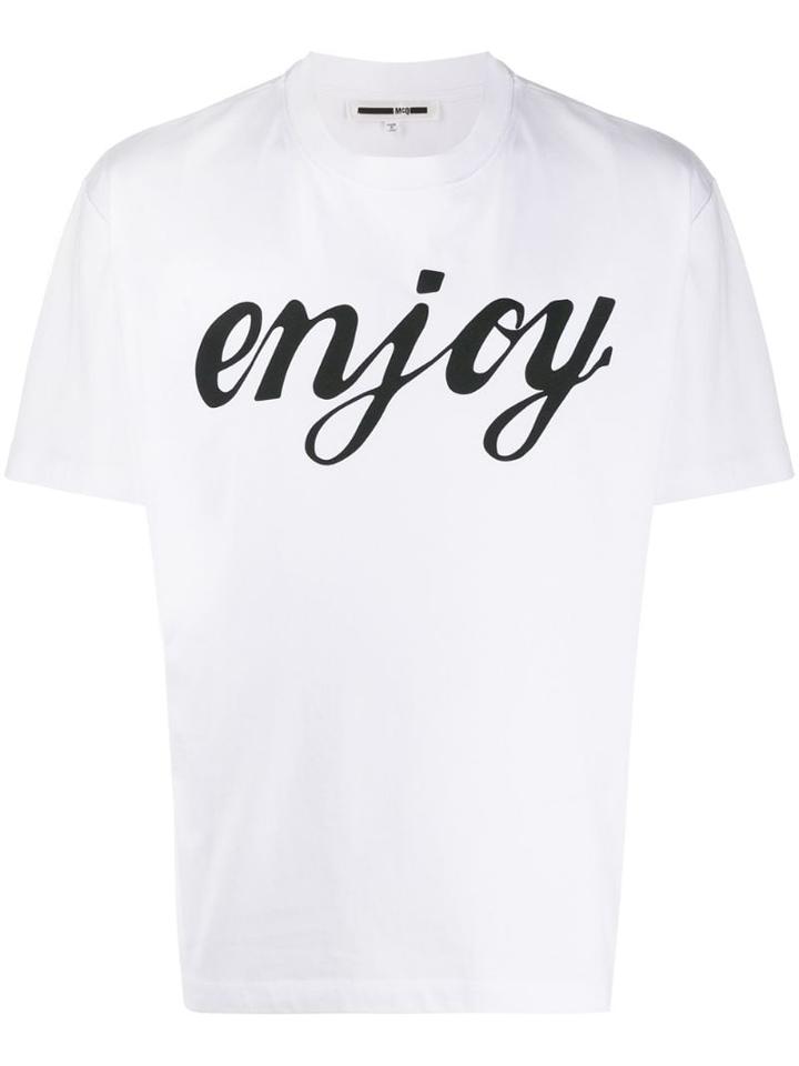 Mcq Alexander Mcqueen 'enjoy' T-shirt - White