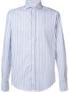 Michael Bastian Striped Shirt, Men's, Size: 40, White, Cotton
