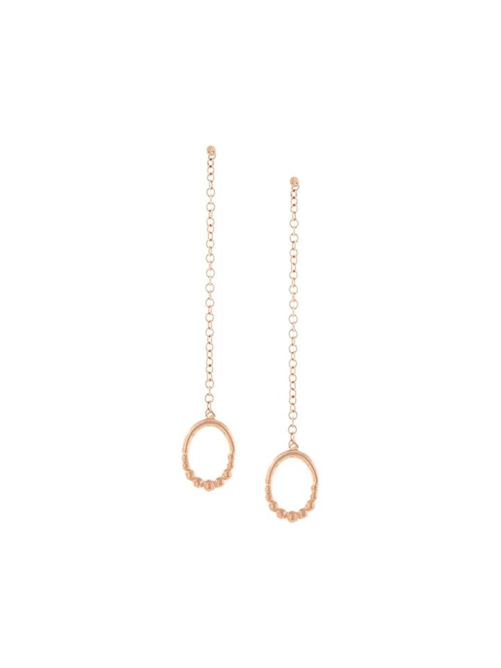 Natalie Marie 9kt Rose Gold Indra Drop Studs