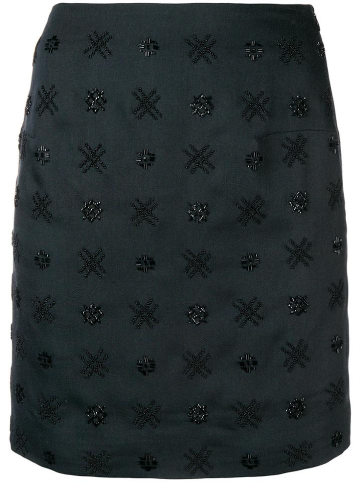 Noon By Noor Scout Embellished Mini Skirt - Black