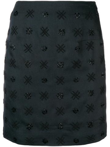 Noon By Noor Scout Embellished Mini Skirt - Black