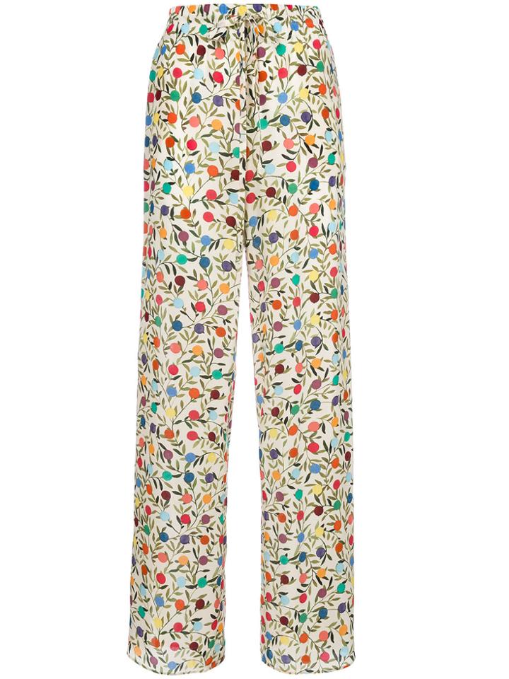 Red Valentino Spotted Print Palazzo Pants - Nude & Neutrals