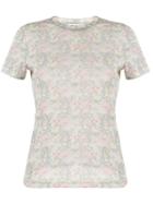 Nanushka Guy Floral Print T-shirt - Grey
